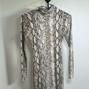 N by Naked Wardrobe Snakeskin Print Dress